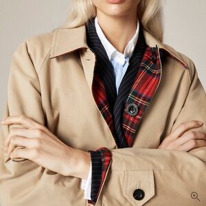 NWT J. Crew Alex Eagle X J.Crew reversible trench coat size 6